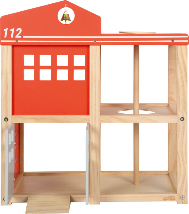 Duża remiza strażacka z helikopterem i akcesoriami Small Foot 12703 drewniane domki dla lalek