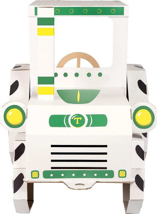 Tekturowy traktor do samodzielnego złożenia, 0044-Tektorado, zabawki dla chłopców