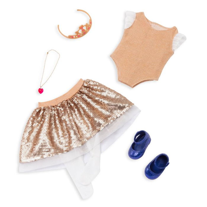 Lalka Amora 46cm z dodatkowymi ubrankami i akcesoriami Elegancki zestaw prezentowy Our Generation BD31359Z