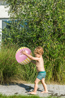 Dmuchana piłka plażowa Ø 30 cm Banana Pink Quut 173540