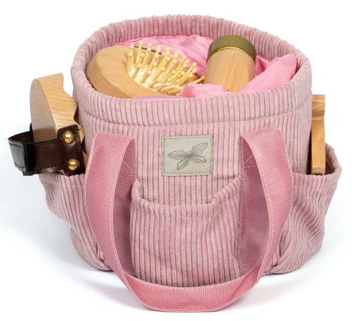 Torba na akcesoria do Hobby Horse sztruksowa różowa Astrup 84367