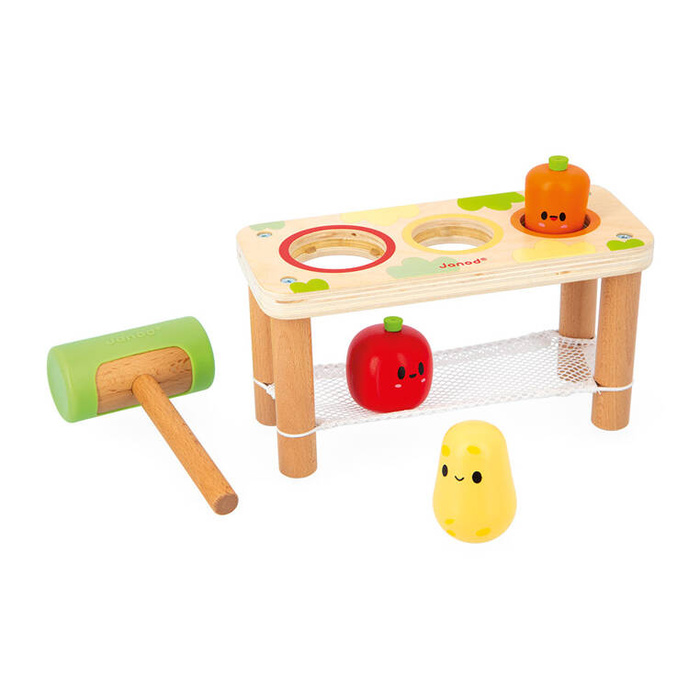 Wbijanka przebijanka z młotkiem Warzywa Farma J03309 Janod