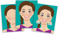 Naklejki Twarze 14195-Melissa & Doug, zestawy kreatywne