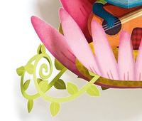 Obrazek 3D na ścianę Muzykalna panda D4903-Djeco, dekoracje do pokoju dziecięcego