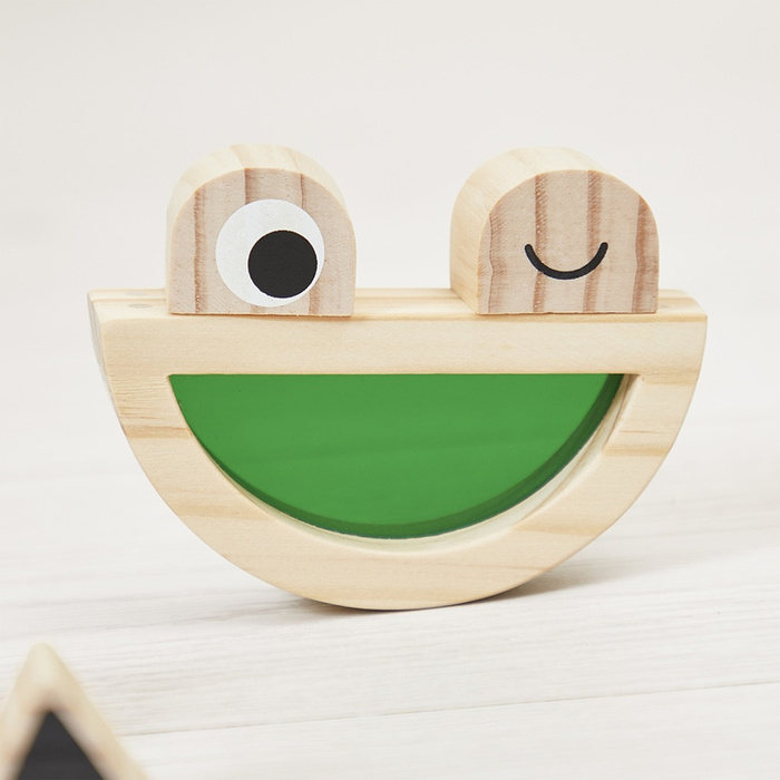 Klocki drewniane przeźroczyste kolorowe sensoryczne Janod J05306