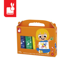 Farbki do malowania rękami 5 kolorów Janod J07403