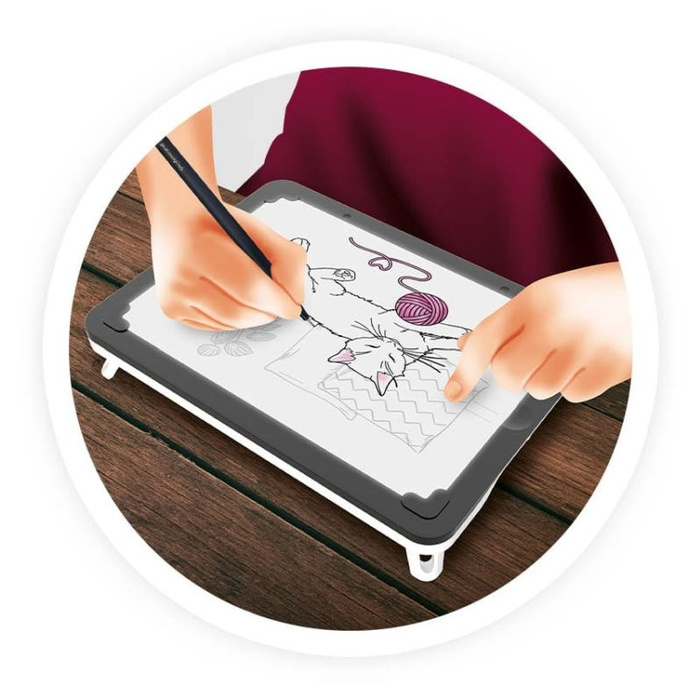 Tablet dla dzieci 3w1 z podświetleniem Buki 5432 odrysowywanie komiks flipbook