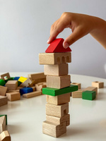 Klocki drewniane zestaw 150 elementów Mumbee 53323