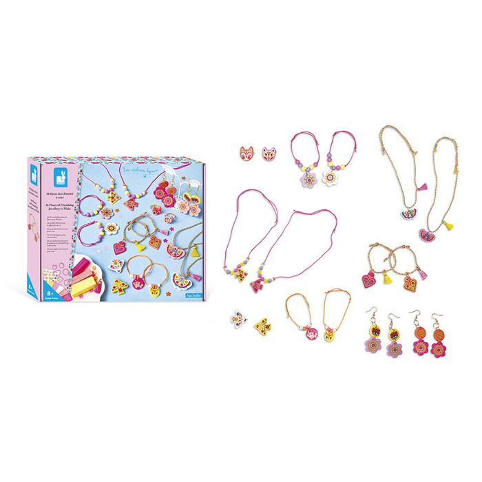 Zestaw kreatywny do tworzenia biżuterii dla przyjaciółek Klejnoty przyjaźni Janod J09186