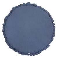 Lniana mata z falbanką denim PN13225-Cotton Sweets, pokój dziecka