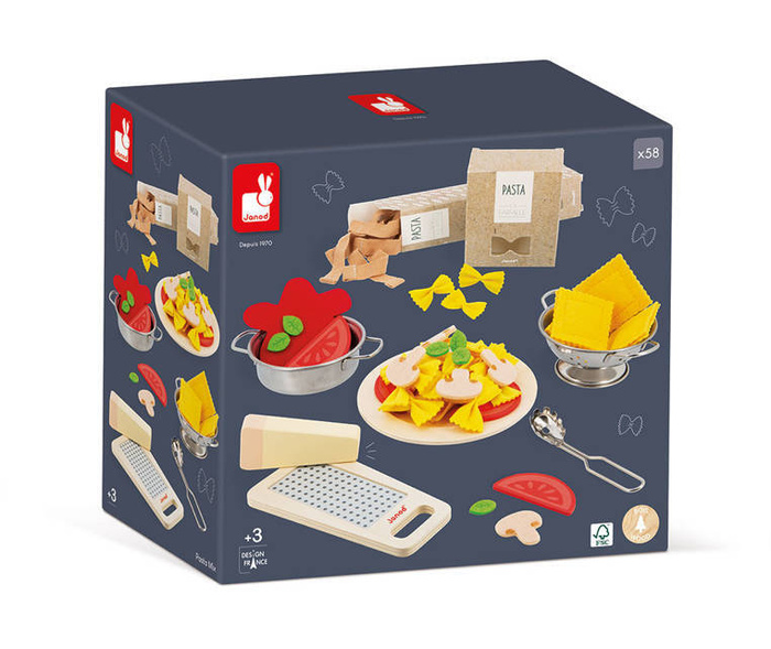 Filcowy zestaw makaronów i akcesoria Janod J06598