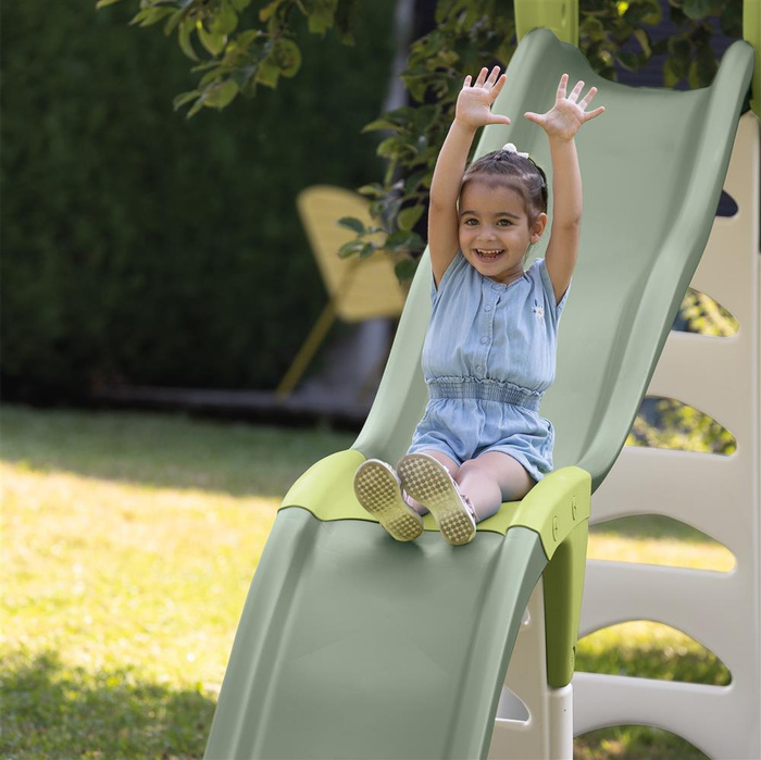 Zjeżdżalnia MEGAGLISS 2w1 Smoby 820201 modułowa i bezpieczna Ślizgawka ogrodowa dla dzieci