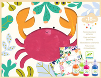 Zestaw artystyczny malowanie palcami Ocean Djeco DJ09858