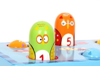 Wbij ptaszka - przebijanka z młotkiem, 5807-small foot, zabawka drewniana