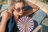 Wachlarz Kep - Purple The Nice Fleet, akcesoria plażowe