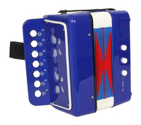 Akordeon dla dzieci w niebieskim kolorze, Motylek, 3318- small foot, instrumenty dla dzieci