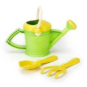Zestaw ogrodnika w zielonej konewce GTWTCG1111-Green Toys, zabawki ogrodowe