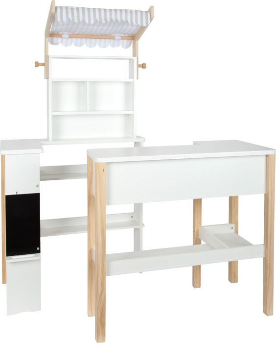 Drewniany sklep supermarket dla dzieci z markizą Fresh Small Foot 12328