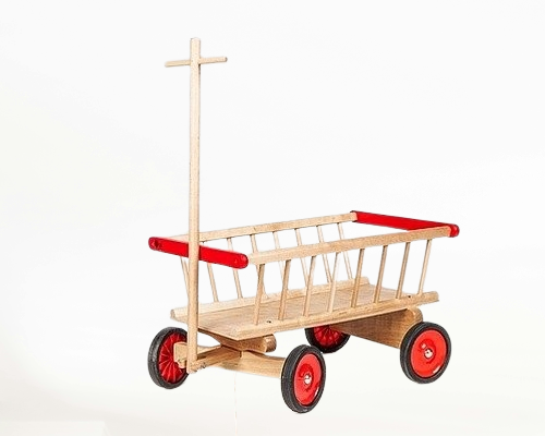 Drewniany wóz drabiniasty dla dzieci Mumbee 53307 pojazd dla dzieci