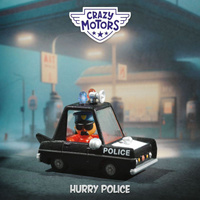 Autko Crazy Motors Hurry Police Djeco DJ05473 samochodziki dla dzieci