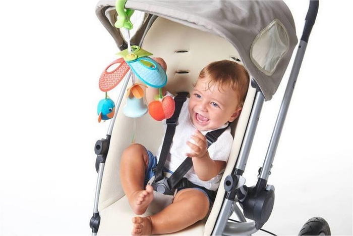 Karuzela podróżna dla niemowląt kompaktowa Zawieszka Pack&Go Zabawa na łące Tiny Love TL1113400458