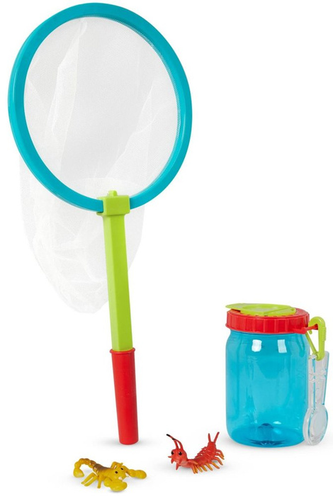 Niezbędnik małego obserwatora przyrody pojemnik z minilupą i siatką na owady Mały odkrywca B.Toys BX2194Z