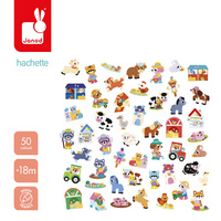 Duże naklejki wielorazowe 50 sztuk Farma Janod J09188