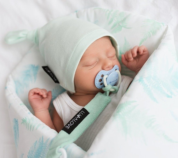 Czapeczka krasnala 0-3 Mięta LL0768-Lullalove, wyprawka dla niemowlaka