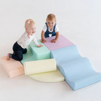 Klocki piankowe IGLU Soft Play Explorer pastelowy SET_28_04 domowy plac zabaw
