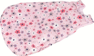 Śpiworek dla lalek z zatrzaskami Wiosenne kwiatki Goki 51466 do zabawy w dom i opiekę 