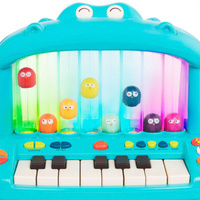 Hippo Pop Play Piano Keyboard ze skaczącymi ptaszkami BX2297Z-B.Toys, zabawki muzyczne