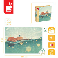 Puzzle artystyczne 1000 el. Podróż na skrzypcach Made in Poland J02513 Janod