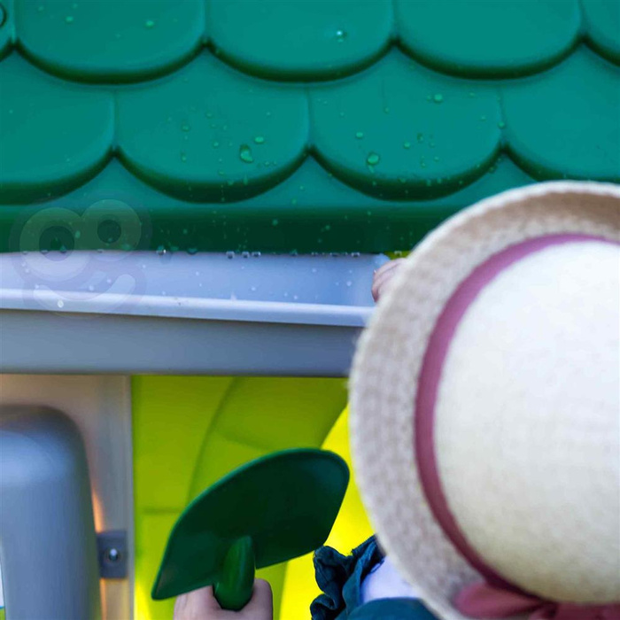 Domek ogrodowy Eco FEBER 13004 Karmnik Segregacja odpadów Imitacja panelu słonecznego do kratywnej zabawy dla dzieci