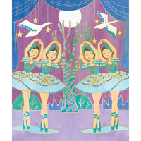 Zestaw kreatywny Złote kontury Tancerki Janod J07964