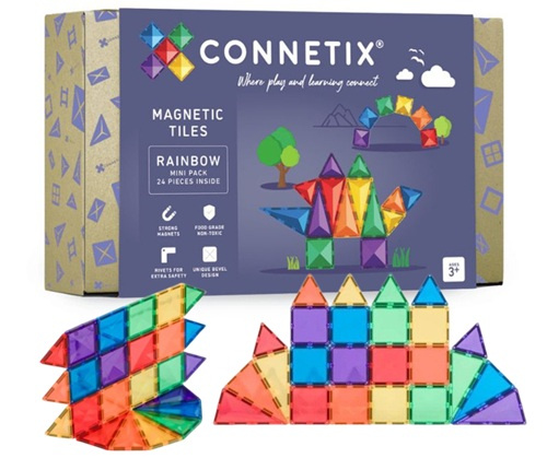 Klocki magnetyczne Rainbow Mini Pack 24 el Connetix 00024-MI