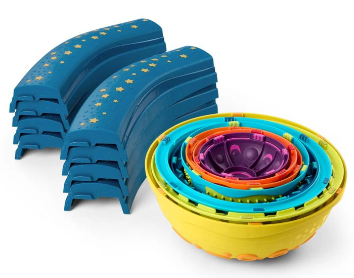 Kombinacyjna ścieżka sensoryczna dla dzieci z planetami 16 modułów Planet Hopper B.Toys BX2494Z