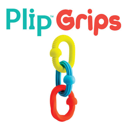 Plip Bobo Kółeczka zabawka sensoryczna dla niemowlaka Gryzak silikonowy Fat Brain Toys FA489-1