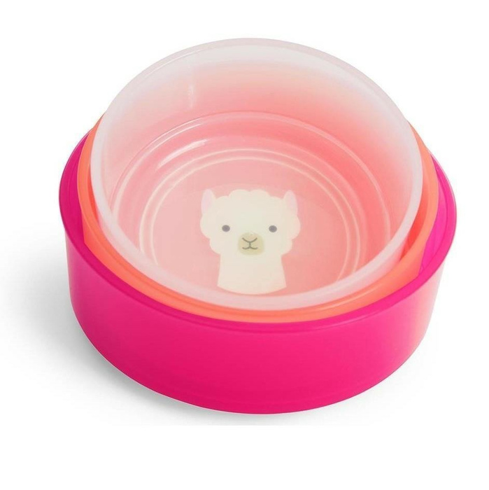 Zestaw misek z pokrywką 3 szt. Zoo Lama 9I238510-Skip Hop, pojemniki na jedzenia