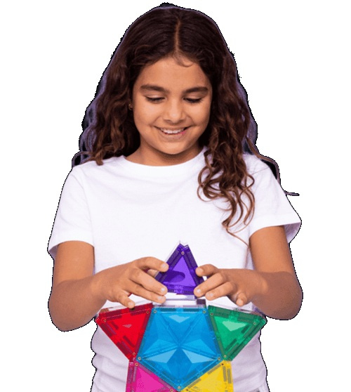 Klocki magnetyczne świecące Light Star Pack 28 el Connetix 00028-ST