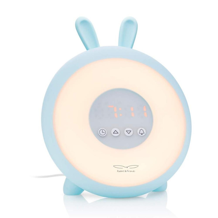 Lampka budząca światłem 3w1 niebieski Królik Rabbit & Friends AC-W Lampki nocne dla dzieci