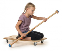 Drewniana deskorolka dla dzieci deska na kółkach Maxi Roller Board 44443 Erzi pojazdy dla dzieci