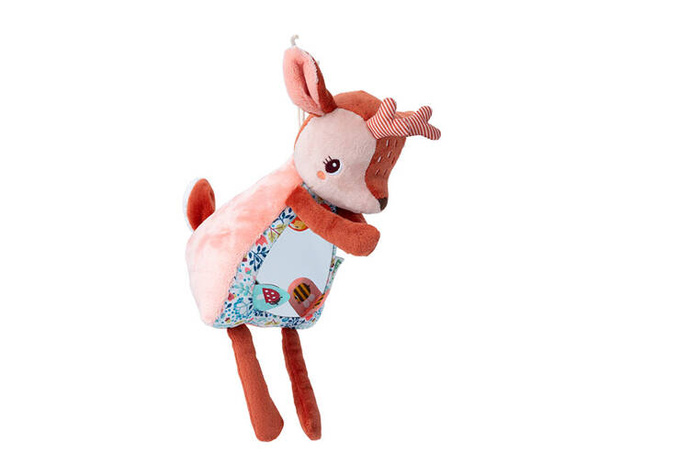 Przytulanka aktywizująca z lusterkiem A kuku Sarenka Stella Lilliputiens 83551