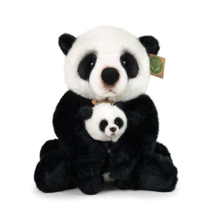 Pluszowa Panda z dzieckiem 27 cm Rappa 991521