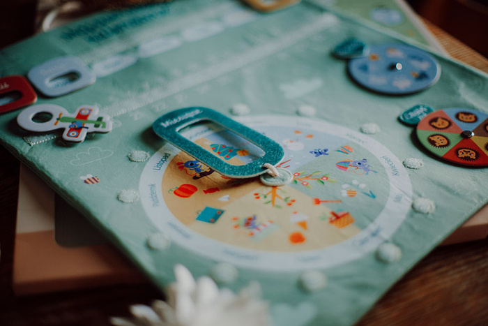 Miękka tablica aktywizująca Mój pierwszy kalendarz Lilliputiens 83894