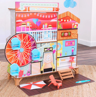 Dwustronny domek dla lalek z diabelskim młynem Fun Beach House KidKraft KK20053