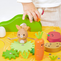 Wielofunkcyjny stolik edukacyjny drewniany Farma Janod J03321