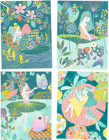 Wydrapywanka Zaczarowany staw  DJ09716-Djeco, zestaw artystyczny dla dzieci