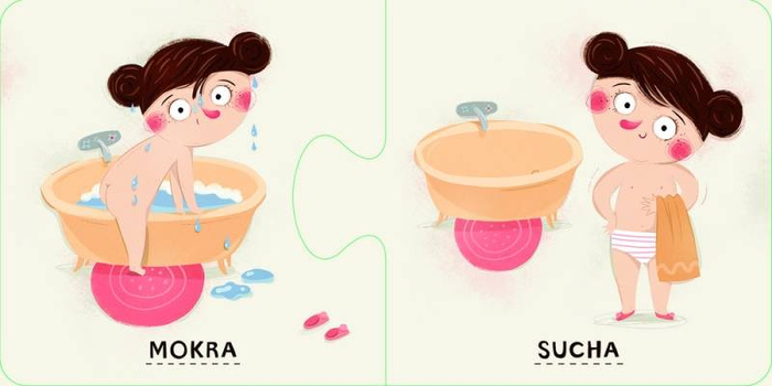 Pucio. Przeciwieństwa Nasza Księgarnia, puzzle dla dzieci