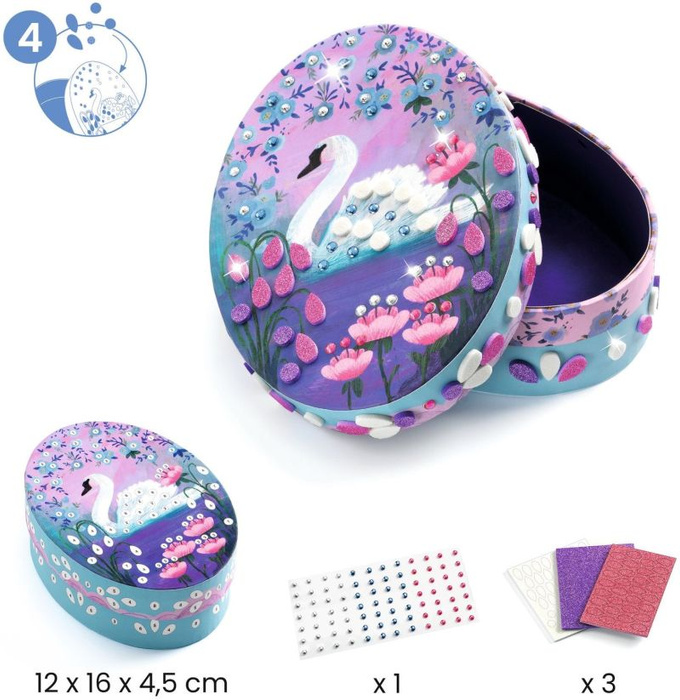 Zestaw artystyczny 5 w 1 Bajkowy świat Djeco DJ07934 zrób to sam