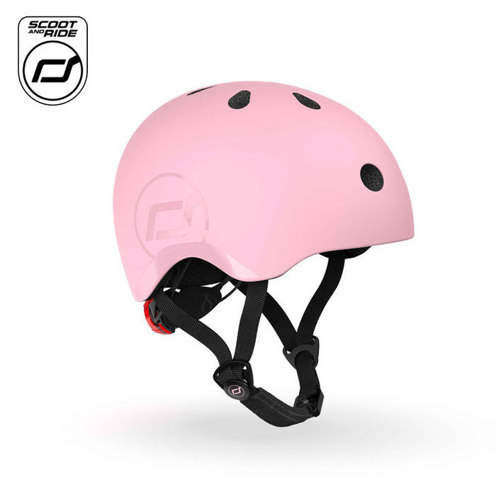 Scoot and Ride Zestaw Kask i Ochraniacze Rose S-M dla dzieci 3+ do bezpiecznej jazdy